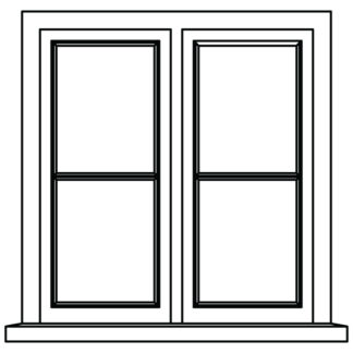 Two panes per casement