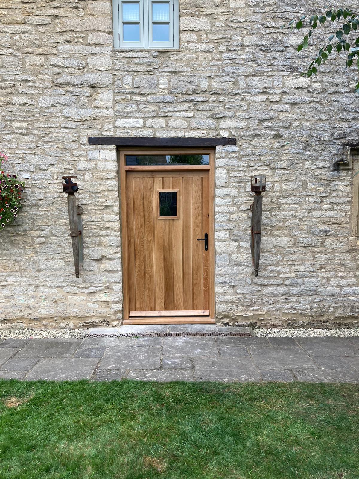 Oak Boarded Bespoke timbe door